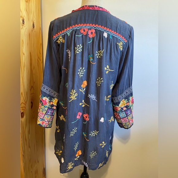 #31- JOHNNY WAS-TAZANNA TUNIC size small - Picture 4 of 6